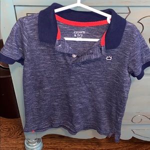 Crown & Ivy polo shirt navy 4T